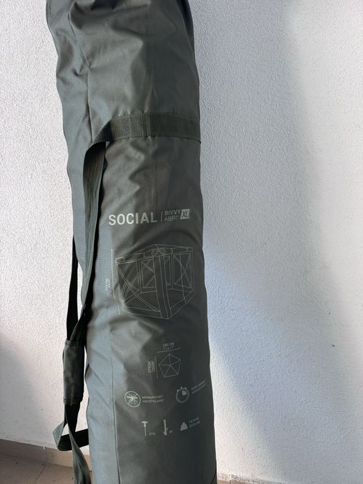 Pavilio Adapost Pescuit la crap Social Bivvy XL - Decathlon