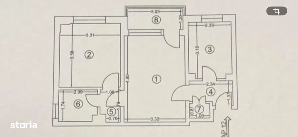 Apartament 2 camere- zona City Mall
