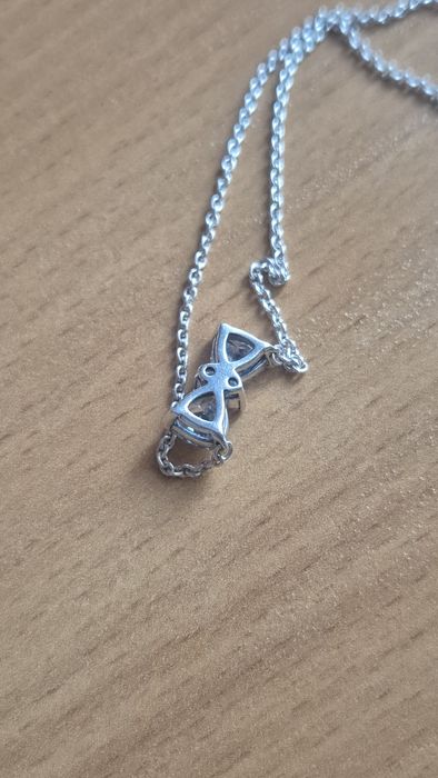 PANDORA колье " белый бант "