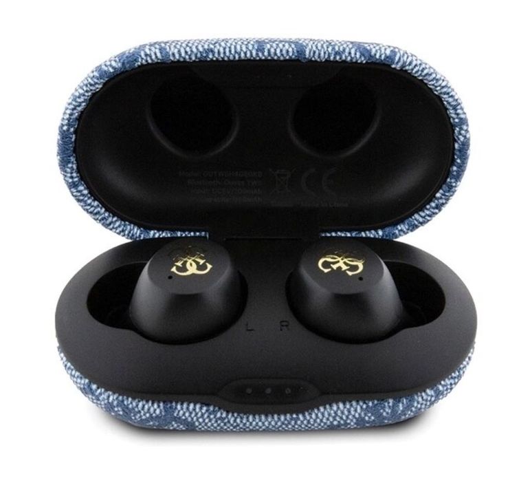Casti Wireless Bluetooth In-Ear GUESS TWS 4G Metal Logo Albastru