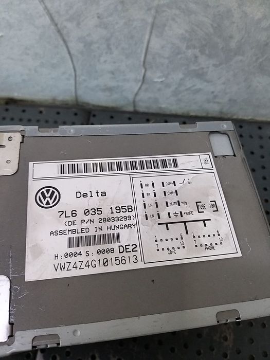 Radio cd player vw touareg 7l 7l6035195b