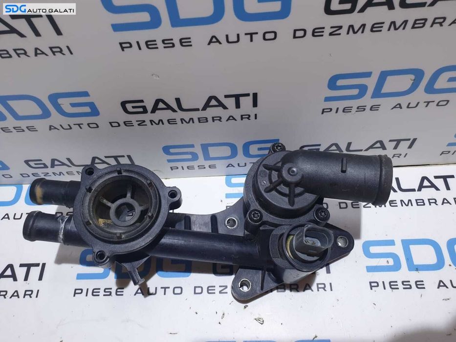 Corp Carcasa Termostat Racire cu Senzor Temperatura Apa Volkswagen Tiguan 1.4 TSI BWK CAVA CAVD CTHA CTHD 2008 - 2011 Cod 03C121111P 03C121118D