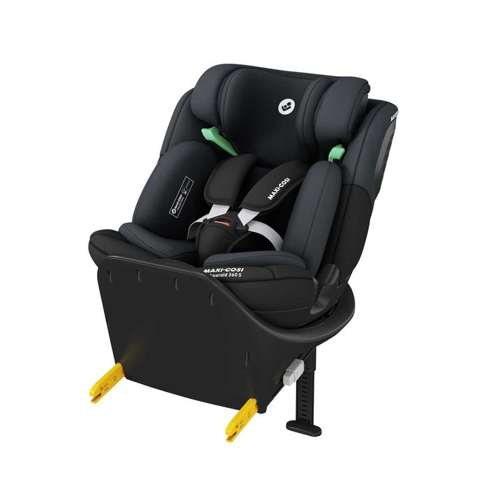 ПРОМО Ново 2г Гаранция Детско Бебешко Столче за Кола с ISOFIX Maxi Cosi Emerald 360 S 0-36 кг, 0-12 г, Графит/Черно