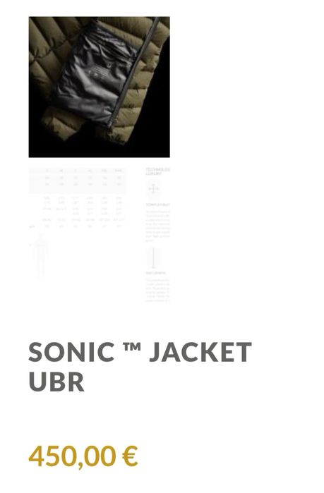 UBR Sonic™ Jacket – чисто ново унисекс яке с естествен пух водозащитно