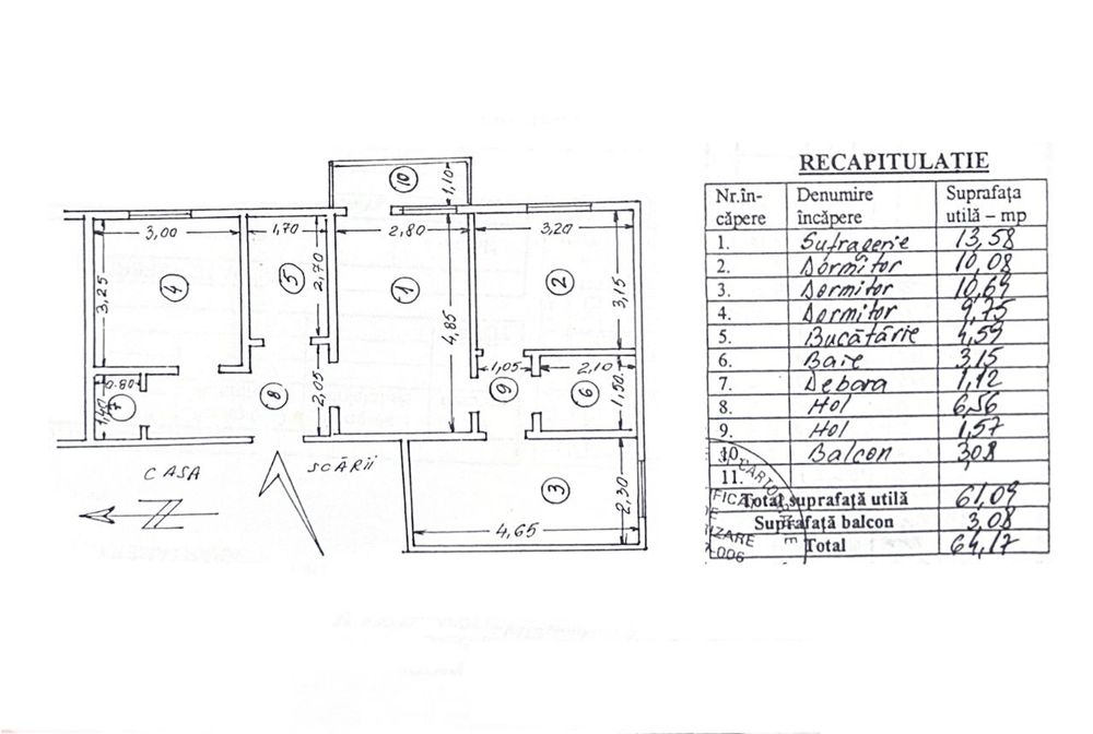 Apartament 4 camere luminos – Micro 39, 59.500 euro