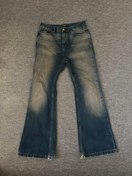 Оригинални Balenciaga Mud Wash Flared Jeans