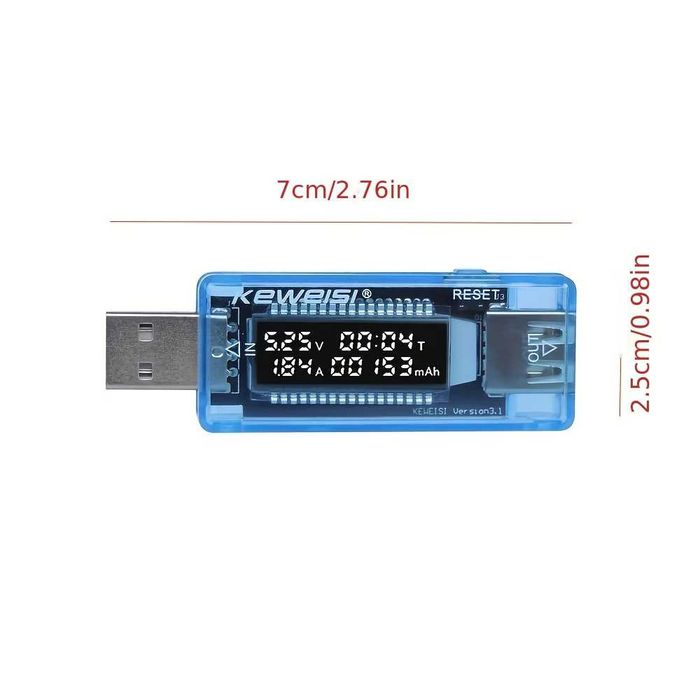 KEWEISI USB Тестер Волтметър Амперметър Измервател Капацитет Батерии Зарядни Устройства Телефон Tester