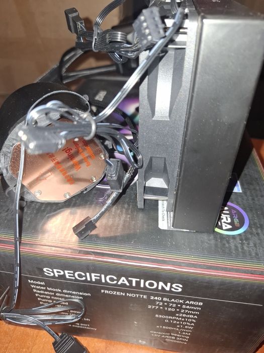 Cooler Lichid AIO Thermalright Frozen Notte 240 Black ARGB