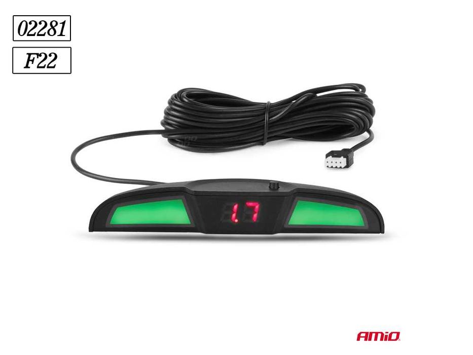 Парктроник AMIO с 4 сензора, черни / Ф19 / Парктроници / 02281