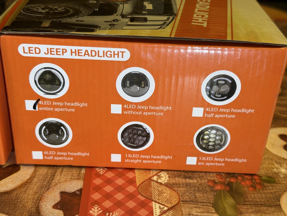 Лэд фары на джип пара