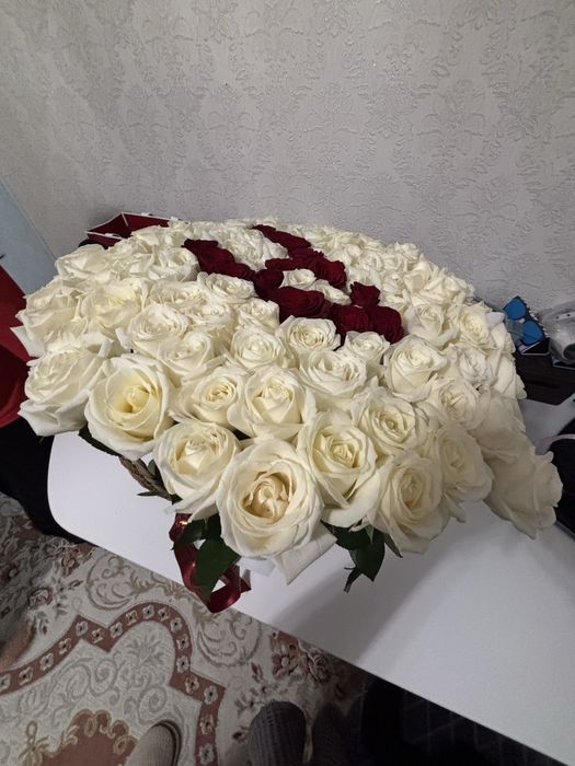 Букет роз 115 штук