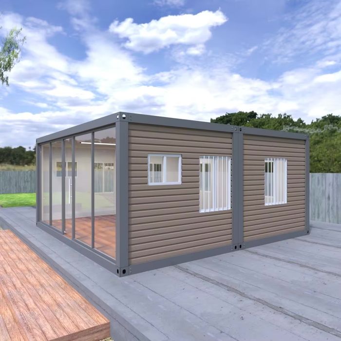 Container modular 6m x 6m din doua module