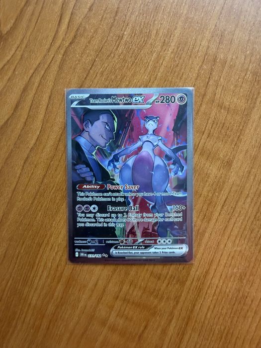 Pokemon TCG Team Rocket’s Mewtwo ex 231/182 DRI