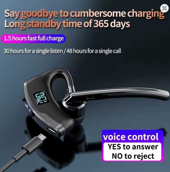 Casca hands free bluetooth cu functie de telecomanda foto