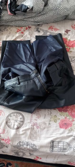 Панталон кожен тъмно син!