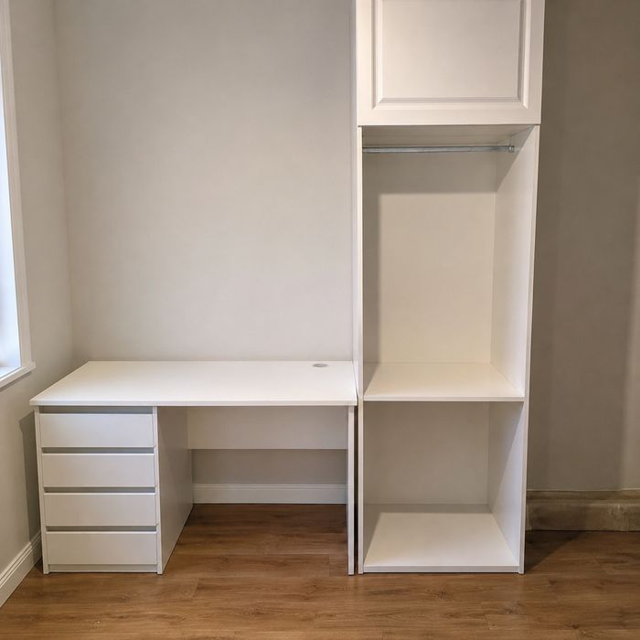 Birou + dulap MDF la comandă – stare foarte bună