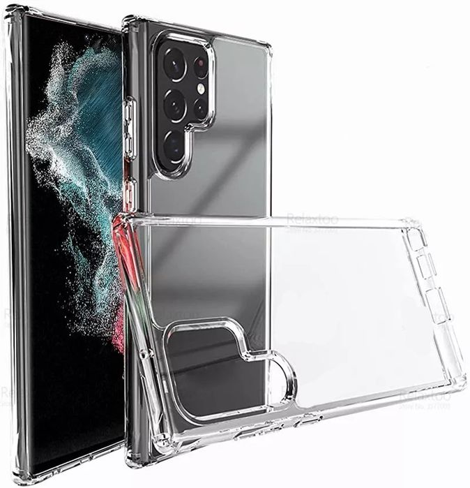 Прозрачен Силиконов Удароустойчив Кейс Samsung Galaxy S22 Ultra