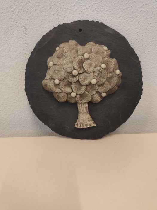 Ръчно изработено пано „Дървото на парите“ върху естествени шисти – 20