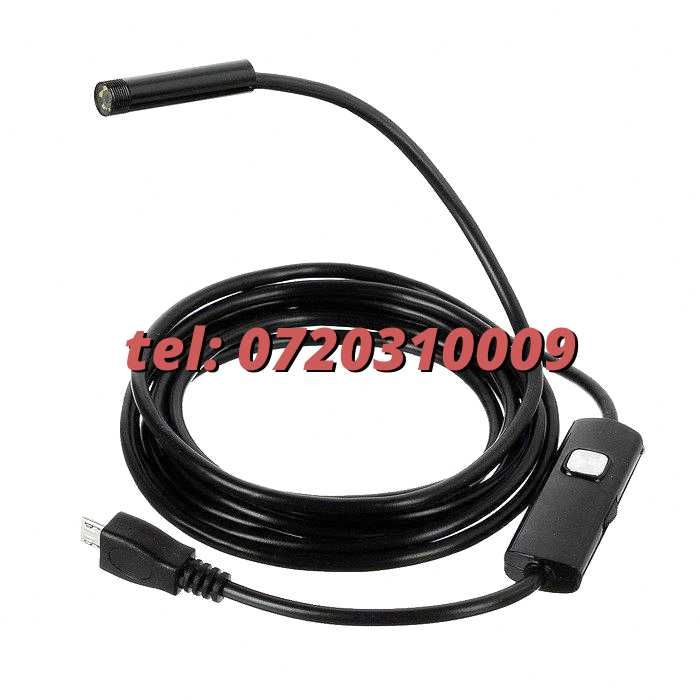Modul Camera Endoscop Foto / Video Diametru 5.5Mm , Fir Adaptor De Semnal 2M , Waterproof Pentru Conectare Echipamente Compatibile Cod 362