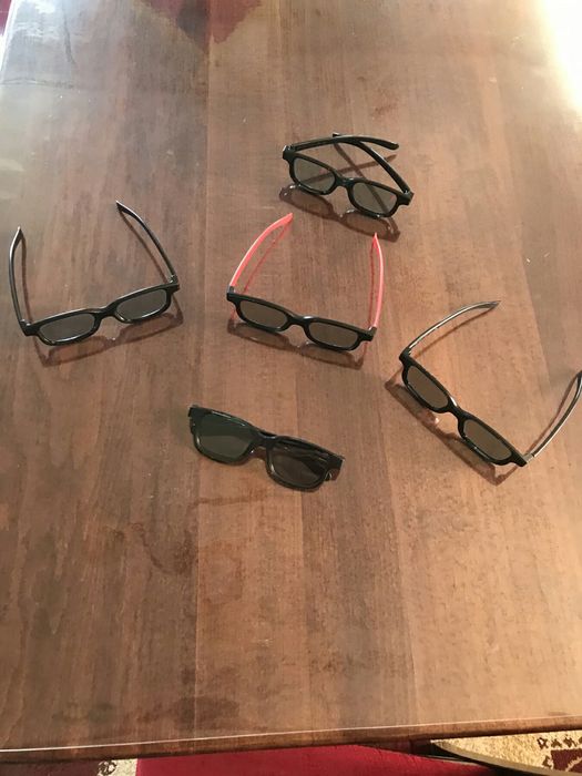 5 броя 3D очила real 3D