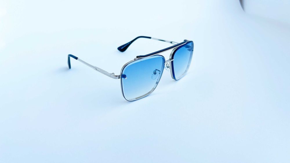 Ochelari de soare Dita Mach Six Style - Rama argintie Lentile verzi