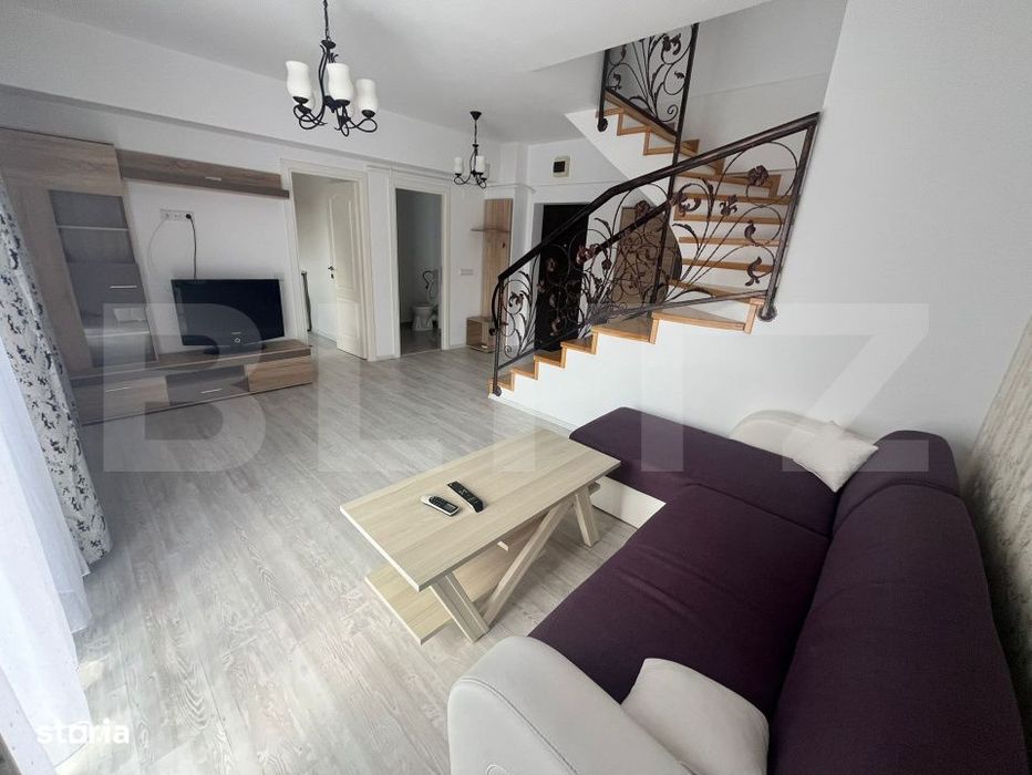 Penthouse duplex, de vanzare, cu 3 camere, 72 mp utili + 87 mp