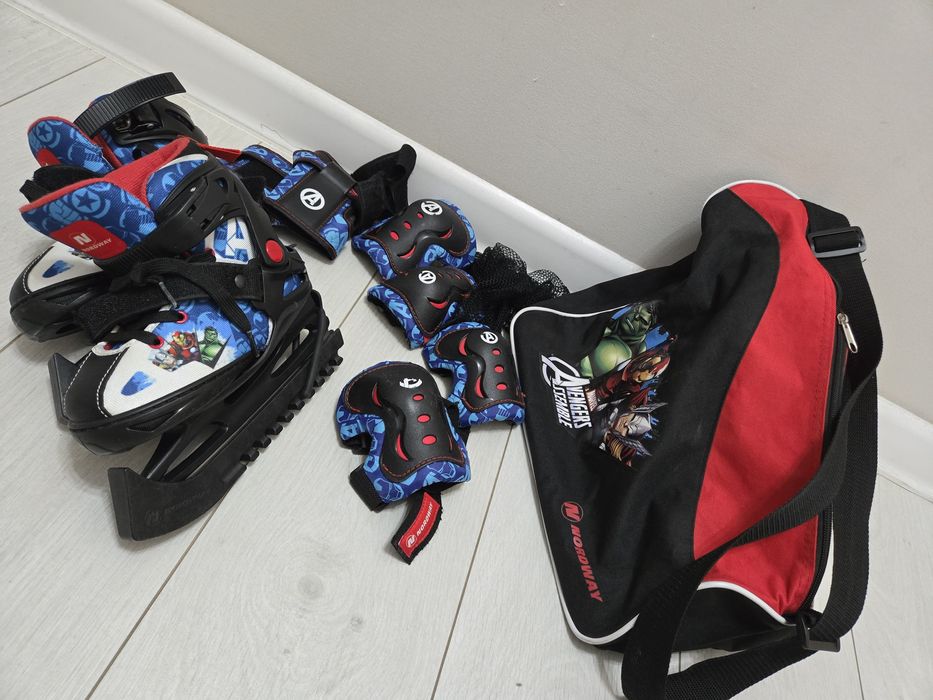 Детские коньки Nordway с сумкой и защитой