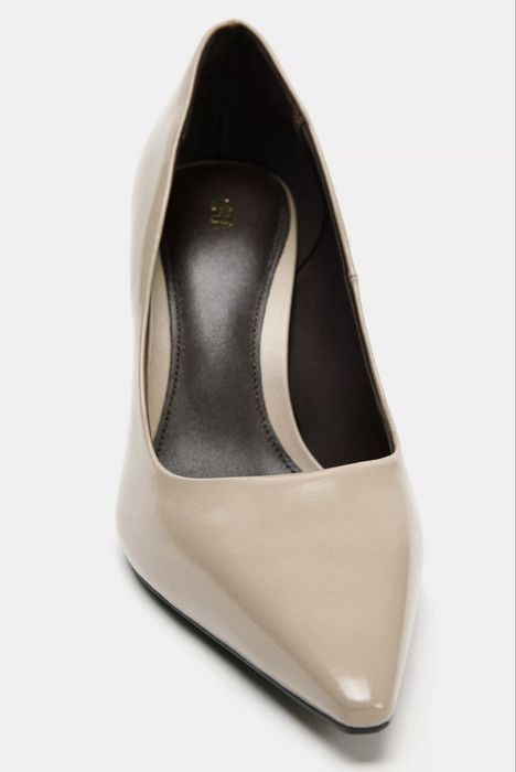 Кожаные туфли лодочки Zara