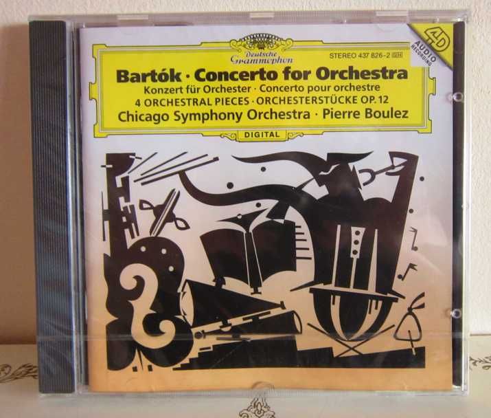 cadou rar Bela Bartok Pierre Boulez made in Germany 1992 cd sigilat