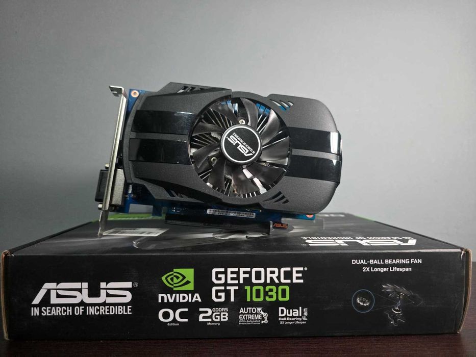 Placa video ASUS GeForce GT1030 O2G, 2GB GDDR5, 64-bit