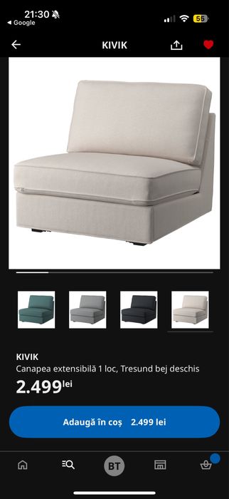 Canapea extensibila Ikea