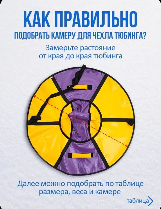 Камера R14  для тюбинга и шины