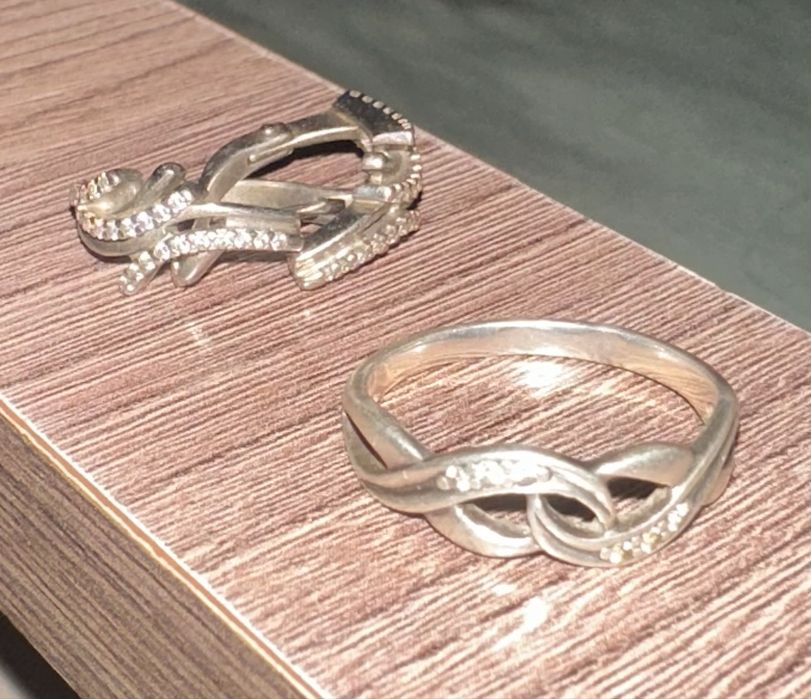 Кольца серебро и подвестка