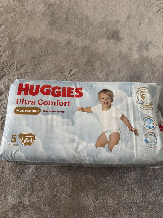Huggies ultra comfort 5 размер 64шт
