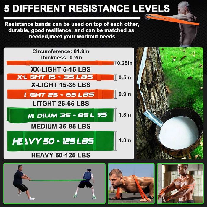 Нов комплект ластици за тренировки с лост за съпротивление  FOSER