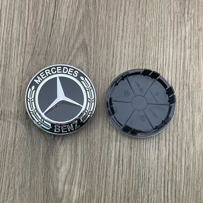 Чисто нови 4 бр. капачки за джанти мерцедес 75/65мм