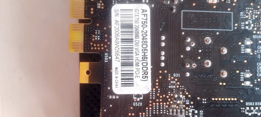 Продам видеокарту GTX750 2 GB