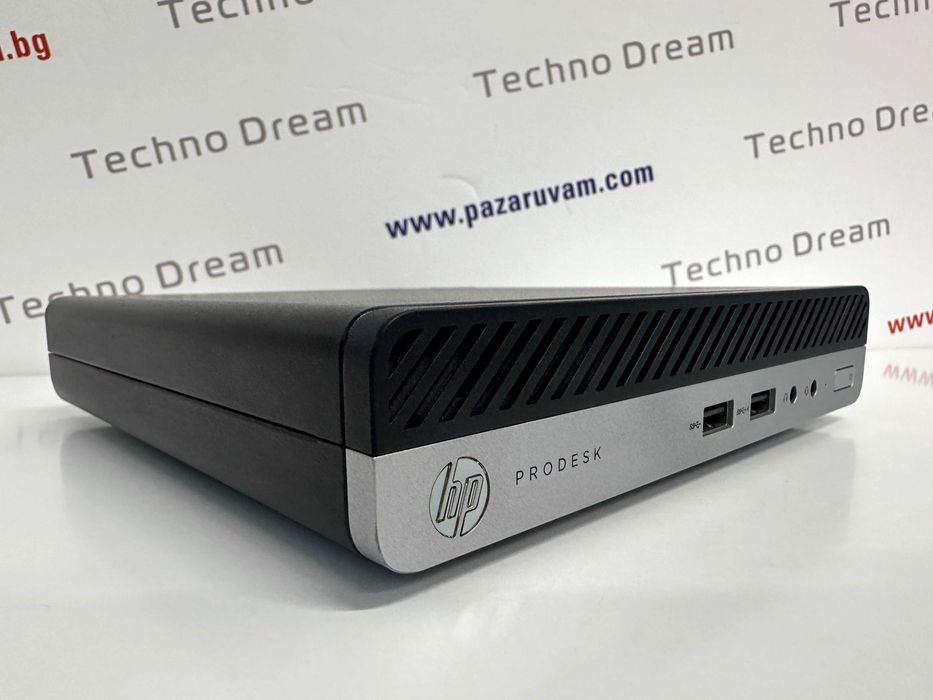 Мини компютър HP ProDesk 400 G4-Intel Core i3-8100T / 8GB RAM / 256GB