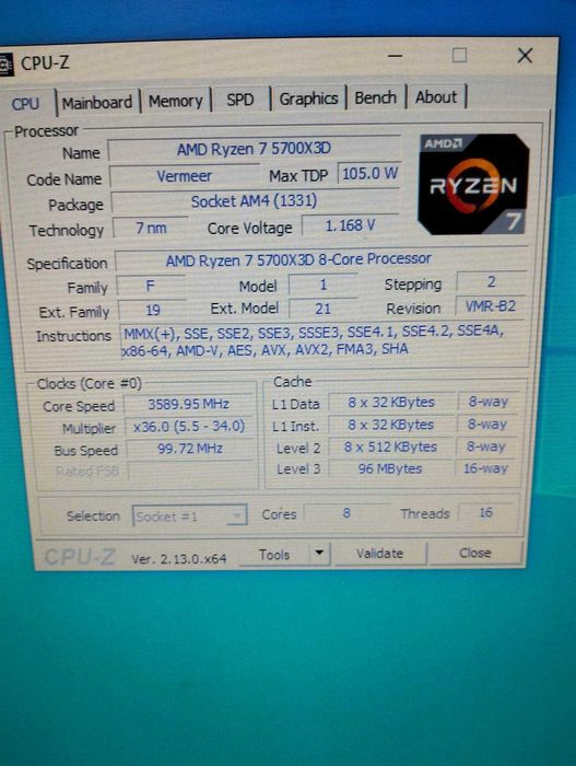 5700X3D Геймърски компютър в гаранция