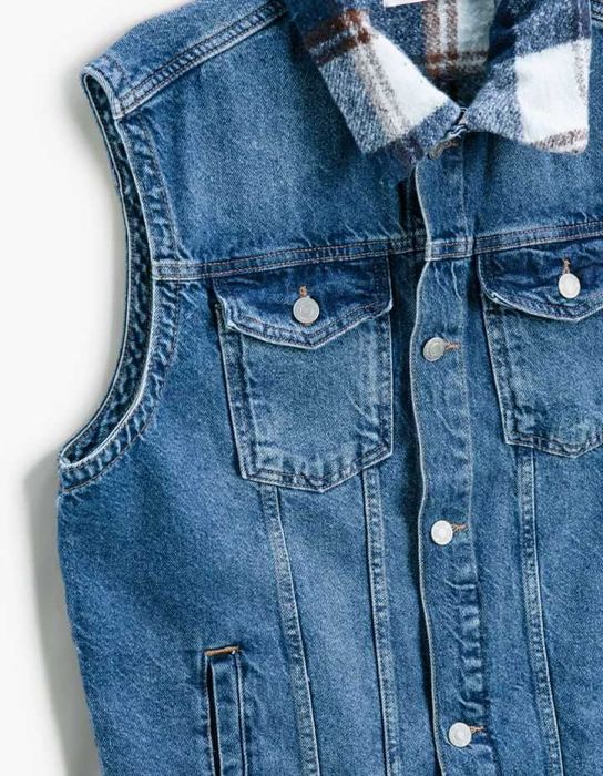 Джинсовая жилетка