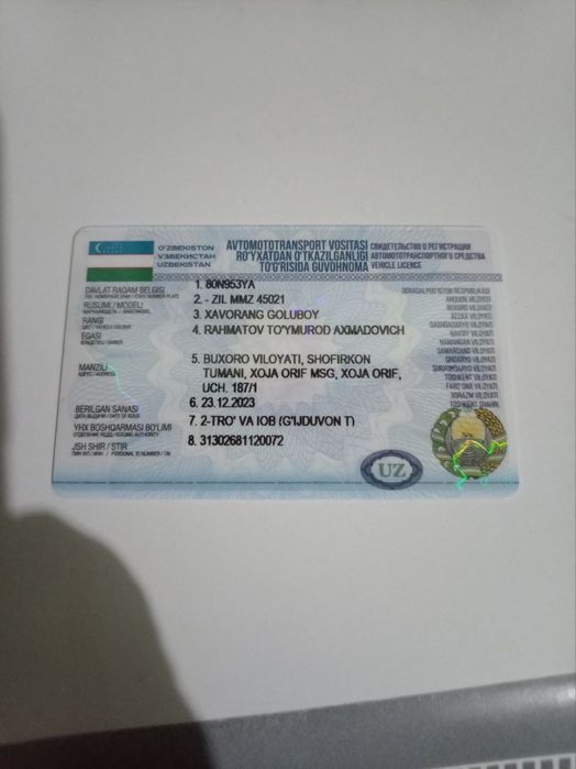 Zil yili 1989 holati ideal motorda ishi yoq balonlari yevro qoyilgan