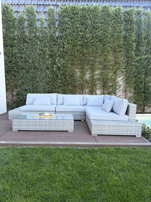 Set de grădină Paola (Loungegarnitur „Paola”), din colecția Bessagi Garden-ideal pentru terasă, balcon sau grădină - 2 canapele + măsuță.