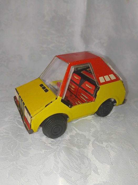 Стара   Руска Ламаринена Играчка,  Количка