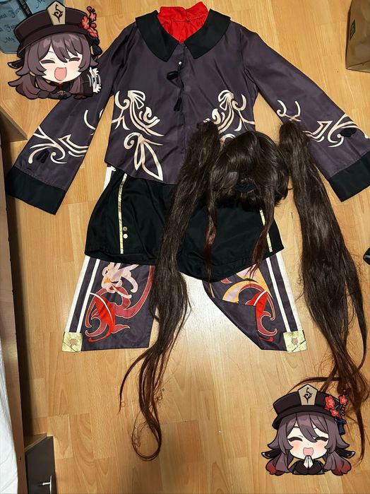 costum de cosplay Hu Tao genshin impact
