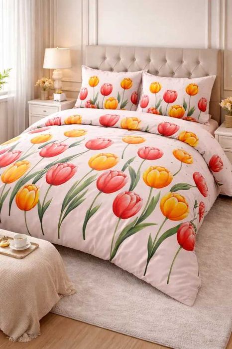 Памучен плик за спално бельо - различни десени и размери за уютен сън!