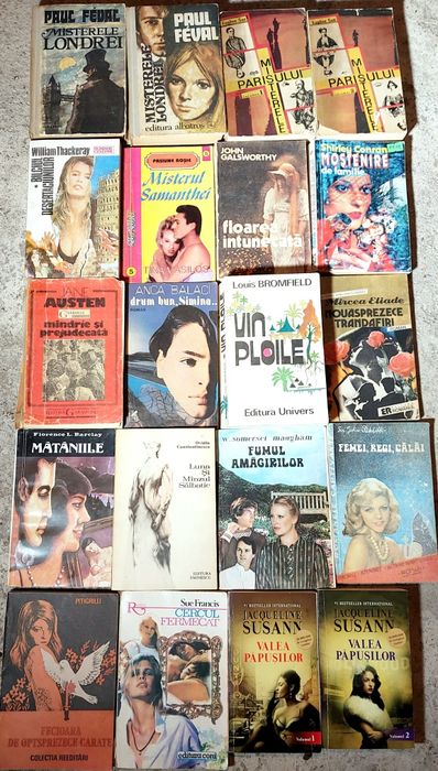 Vând colecție de cărți în stare bună, ediții mai vechi, romane clasice