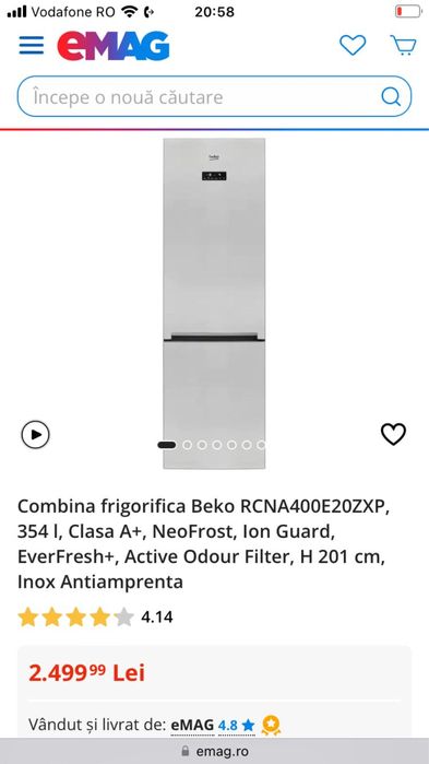 Combină frigorifică Beko, in stare excelenta de functionare