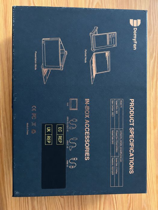 Tri Screen DomyFan F2 – Extender 2 Ecrane pentru Laptop, Portabil, Ca Nou