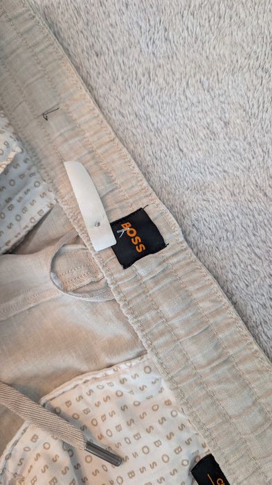 Ленен мъжки панталон Hugo Boss 33-34