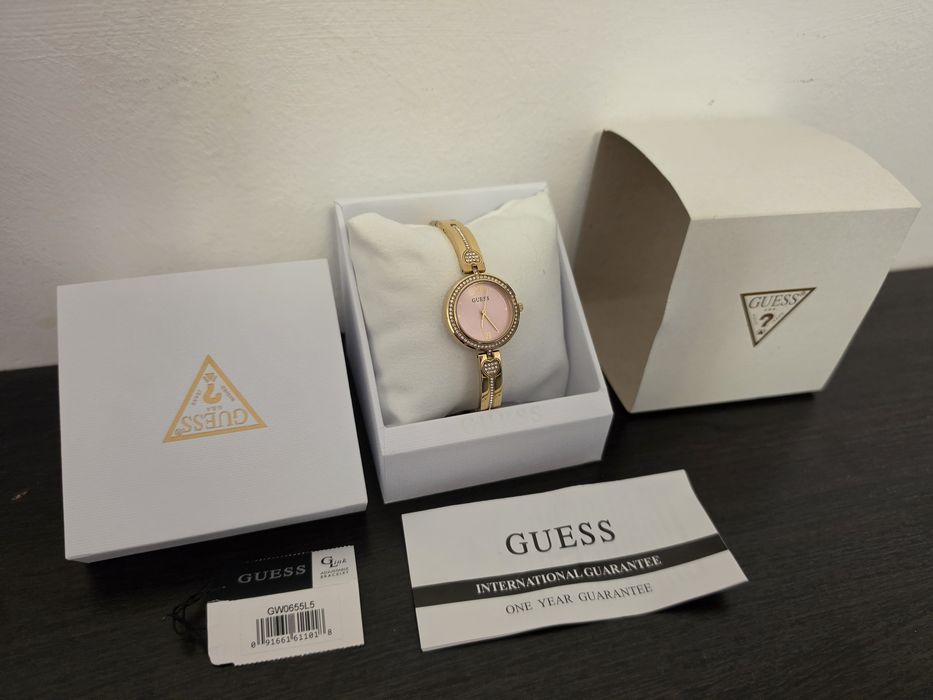 Ceas guess auriu- roz Original
